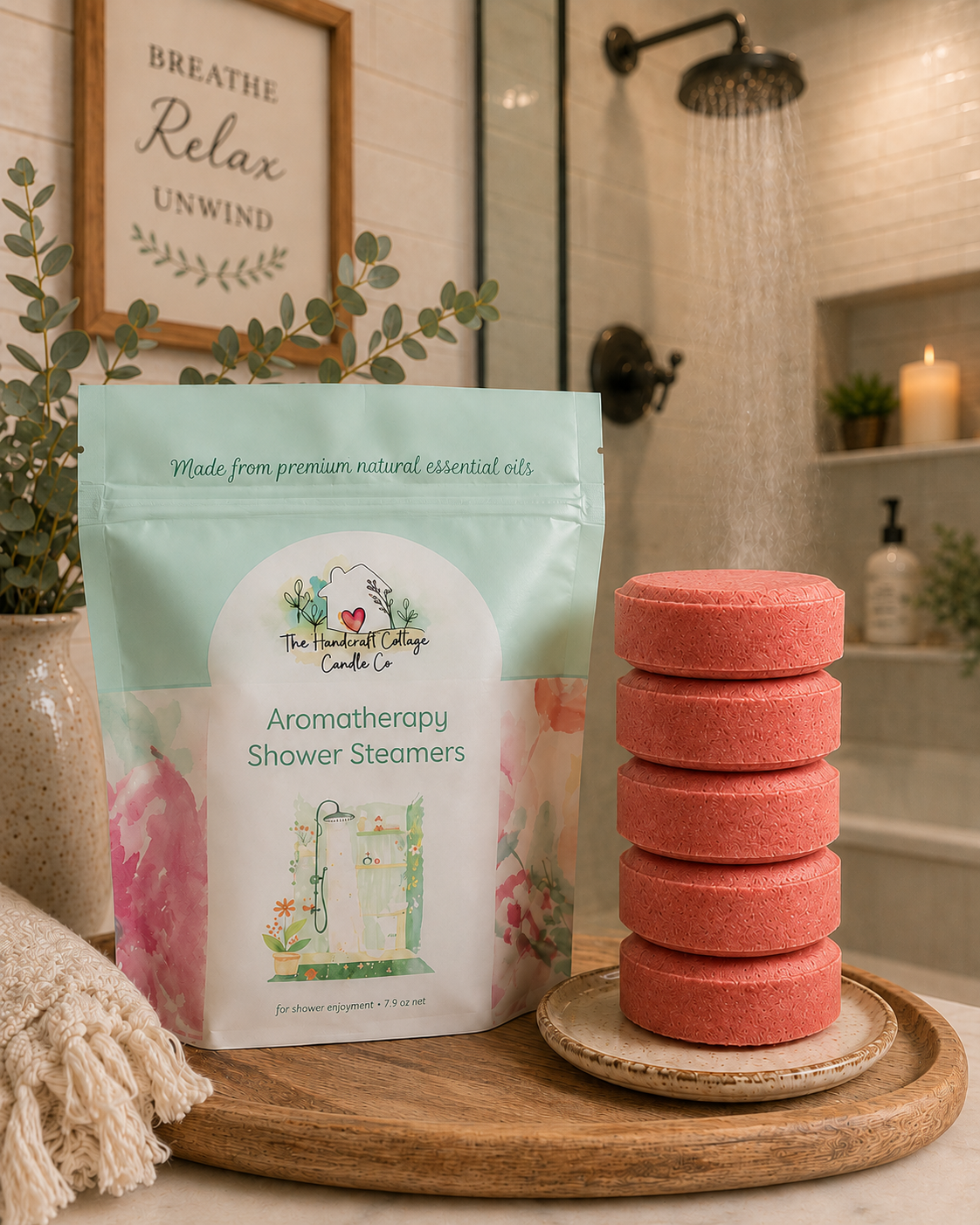 Pink Grapefruit Shower Steamers