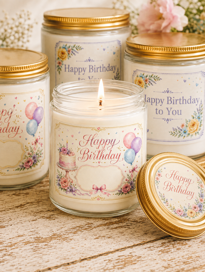 PERSONALIZED Happy Birthday Candle