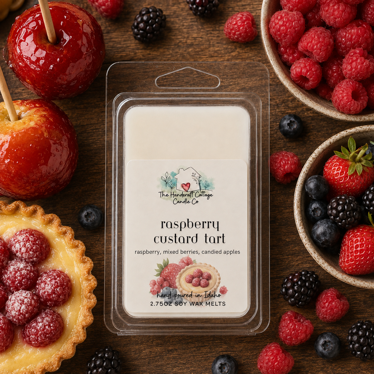 Raspberry Custard Tart