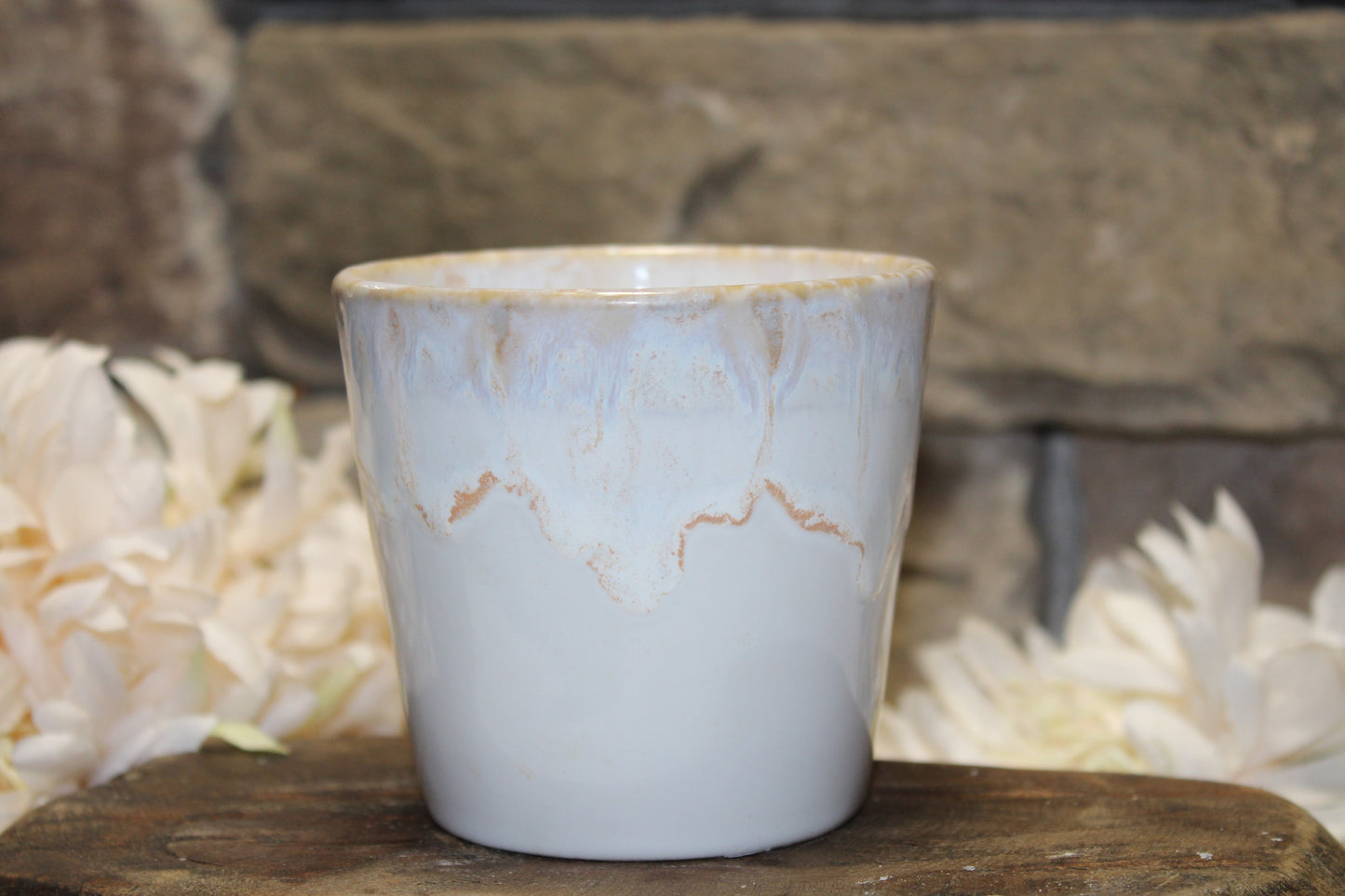 Coffee Cup Candle Creamy White