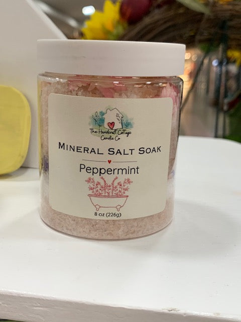 Peppermint Bath Salt Soak