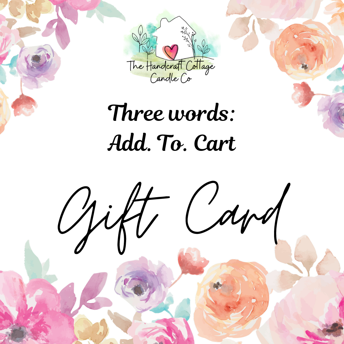 The Handcraft Cottage Candle Co Gift Card